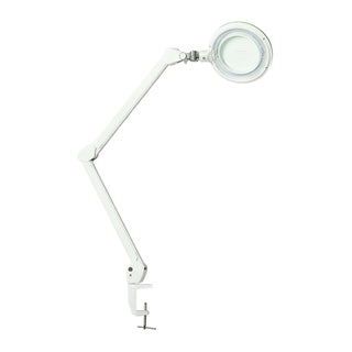Lumeno Lambda M loeplamp met glazen lens van 3 dpt en groene rubberen bescherming