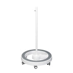 Lumeno Rollstativ 6159 mit Fußring in Grau, fünf Laufrollen
