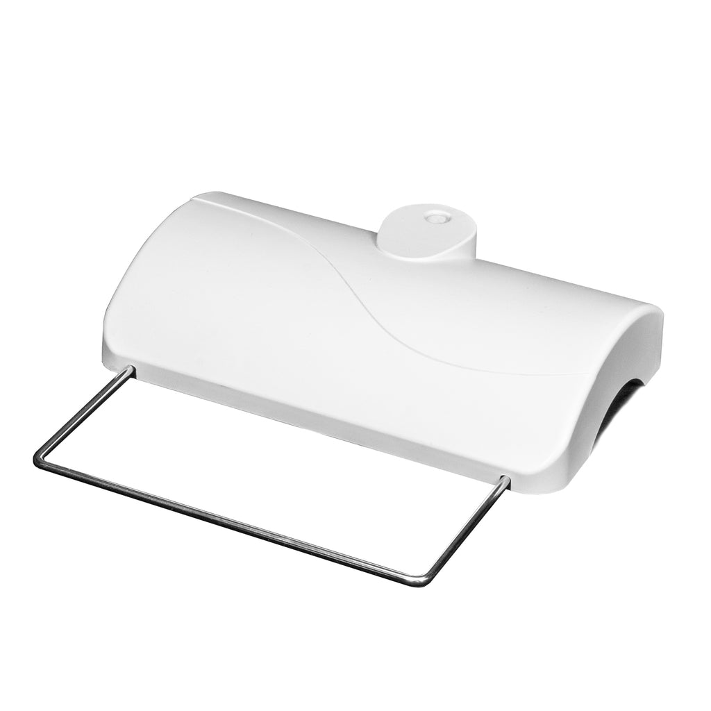 Pied de table lourd Lumeno 6180 en blanc avec vis de blocage