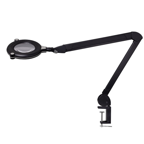 Lampada LED Lumeno 731X in nero con lente da 127 mm di limpidezza cristallina