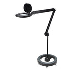 Lumeno 8613 Lupenleuchte Schwarz auf Rollstativ 6159