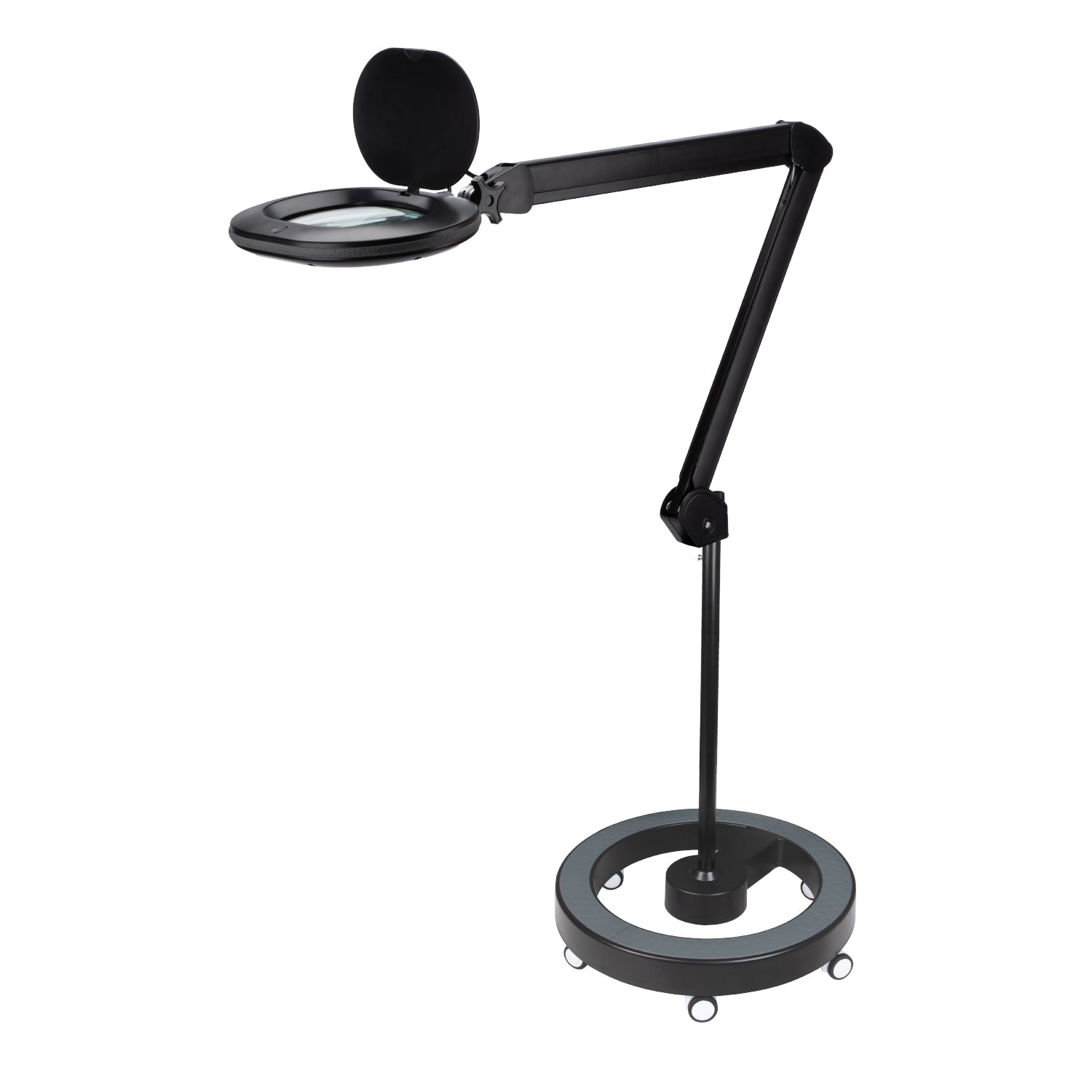 Lumeno 8615 Lupenleuchte Schwarz auf Rollstativ 6159