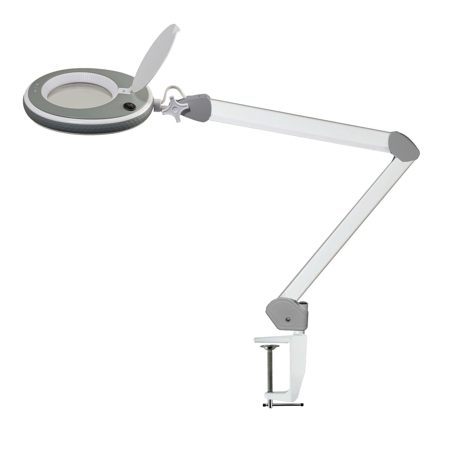 Lumeno Lupa LED Serie 8213/8215 con luminosidad regulable, gris
