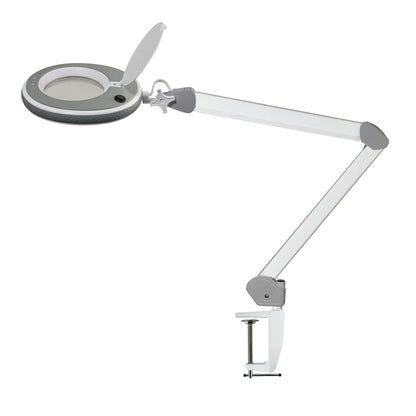 Lumeno Lupa LED Serie 8213/8215 con luminosidad regulable, gris