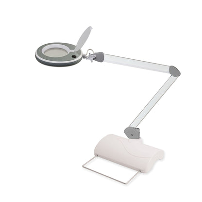Lumeno Lupa LED Serie 8213/8215 con luminosidad regulable, gris