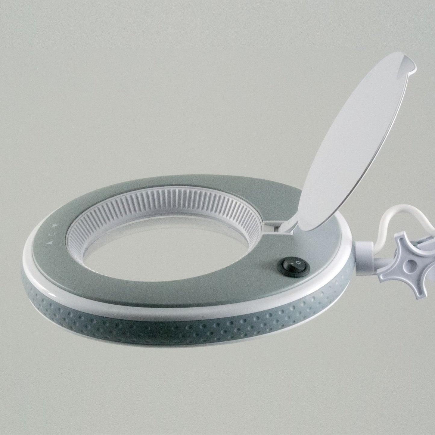 Lumeno Lupa LED Serie 8213/8215 con luminosidad regulable, gris