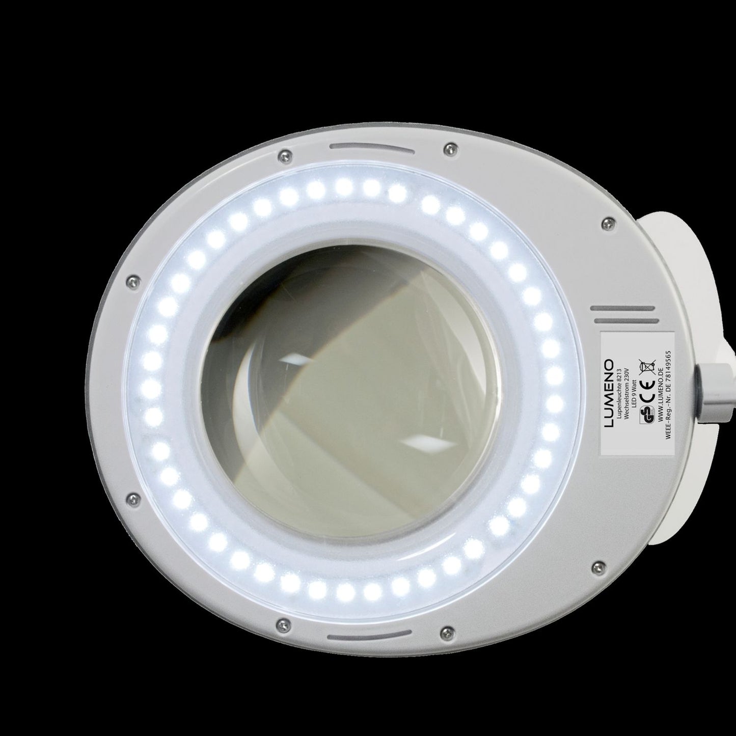 Lumeno Lupa LED Serie 8213/8215 con luminosidad regulable, gris
