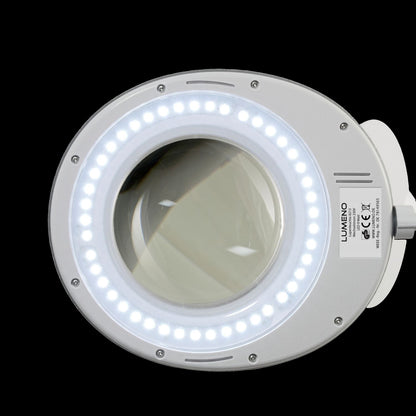 Lumeno Lupa LED Serie 8213/8215 con luminosidad regulable, gris