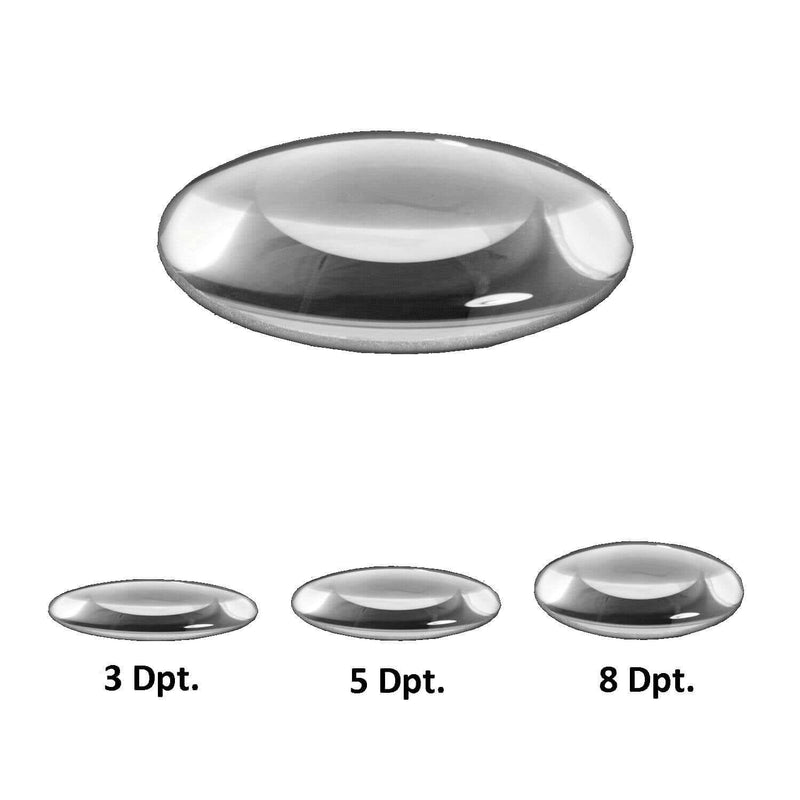 Lumeno crystal-clear glass lens 127 mm for magnifying lamps, overview