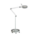 Lumeno 821X Lupenleuchte Grau im Set mit Rollstativ