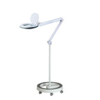 Lumeno 8613 Lupenleuchte mit Gummiring auf Rollstativ 6159